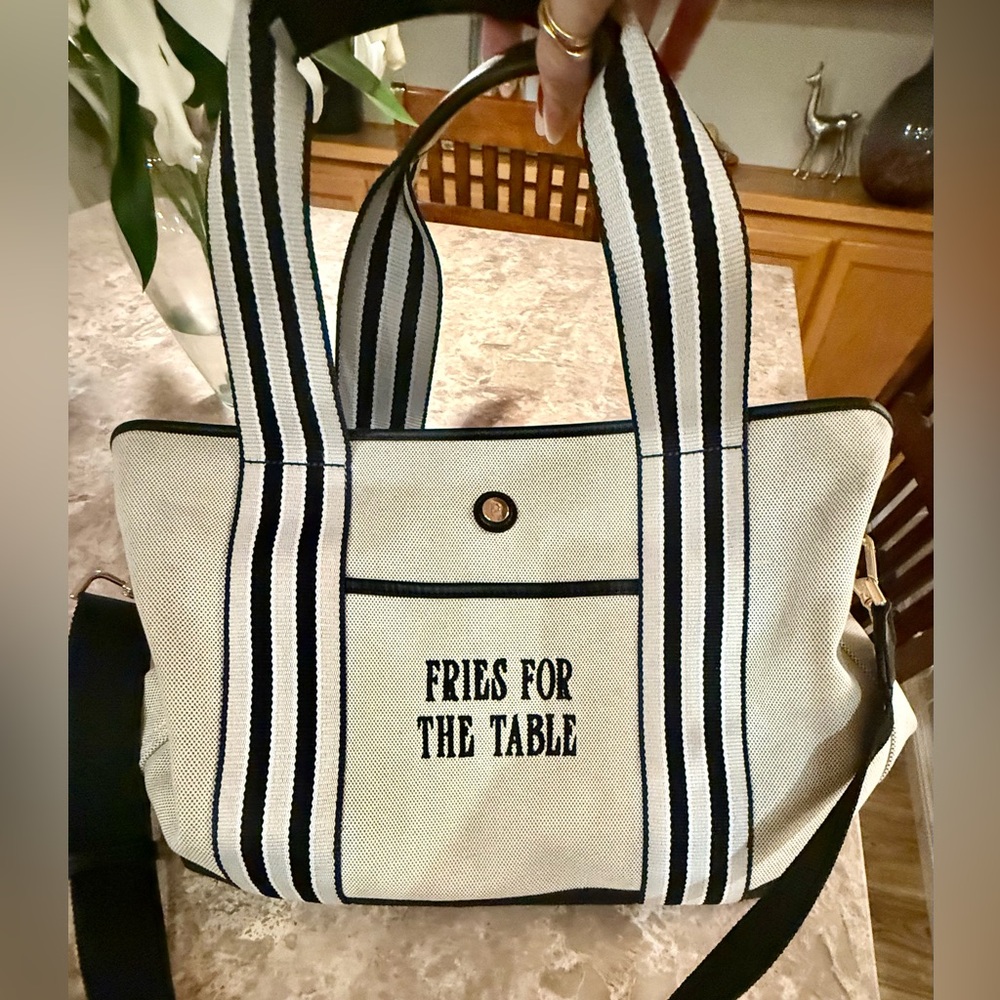 PARAVEL CANVAS TOTE “FRIES FOR THE TABLE”